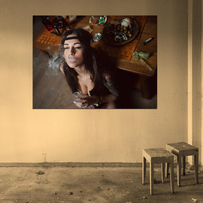 Diana Melison Smoking Hot Sexy Model Wall Art Print Poster