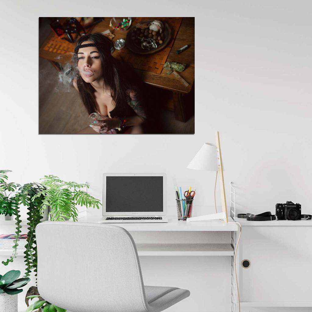 Diana Melison Smoking Hot Sexy Model Wall Art Print Poster