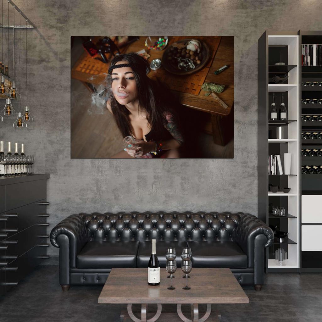 Diana Melison Smoking Hot Sexy Model Wall Art Print Poster