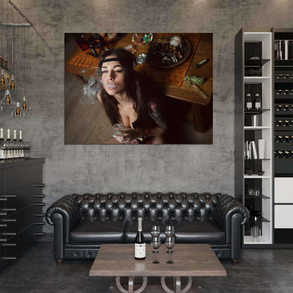 Diana Melison Smoking Hot Sexy Model Wall Art Print Poster