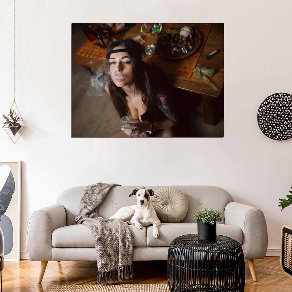 Diana Melison Smoking Hot Sexy Model Wall Art Print Poster