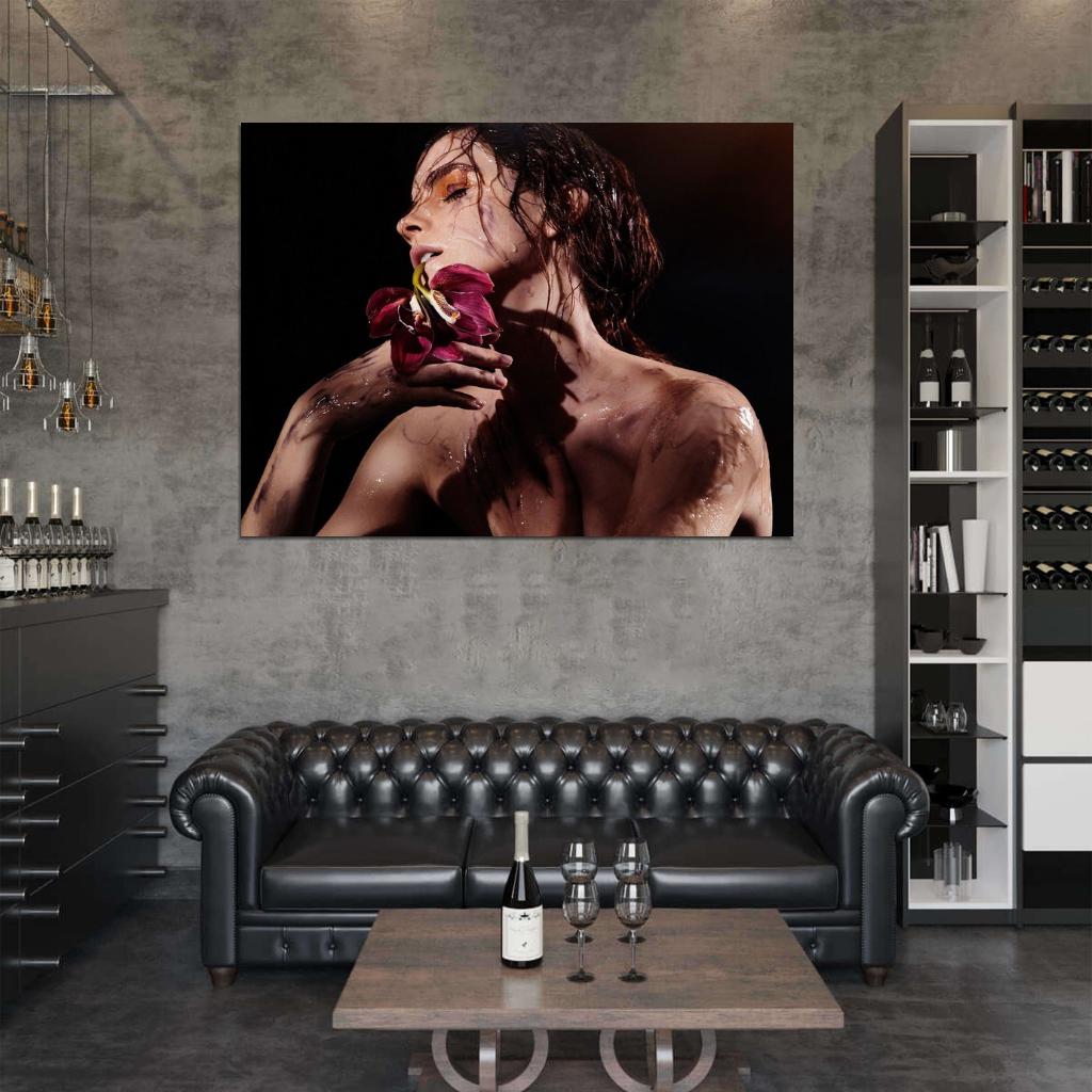 Emma Watson Hot Wet Actress Sexy Passion Wall Art Print Poster