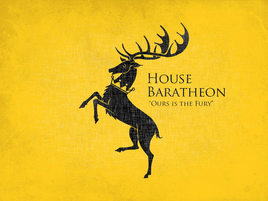 House Baratheon Logo Sigil Coat of Arms Game of Thrones Wall Art Print Poster