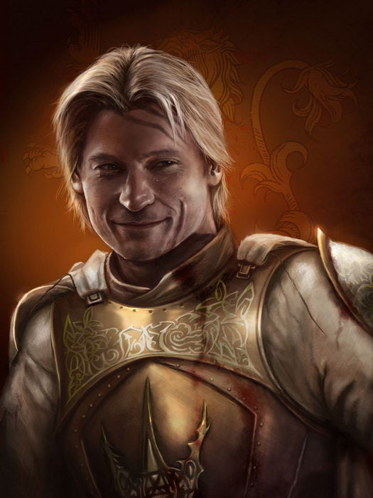 Jaime Lannister Portrait Art Painting Song of Ice and Fire Game of Thrones Wall Art Print Poster