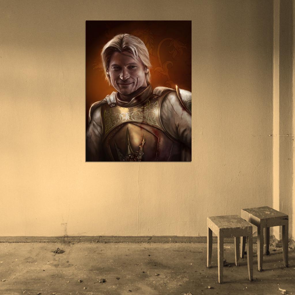 Jaime Lannister Portrait Art Painting Song of Ice and Fire Game of Thrones Wall Art Print Poster