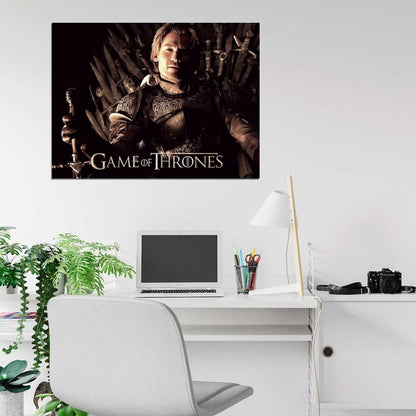 Jaime Lannister Iron Throne Song of Ice and Fire Game of Thrones Wall Art Print Poster