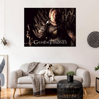 Jaime Lannister Iron Throne Song of Ice and Fire Game of Thrones Wall Art Print Poster