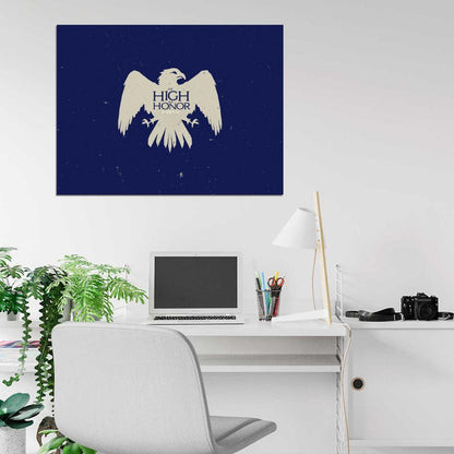 House Arryn Logo Sigil Coat of Arms Game of Thrones Wall Art Print Poster