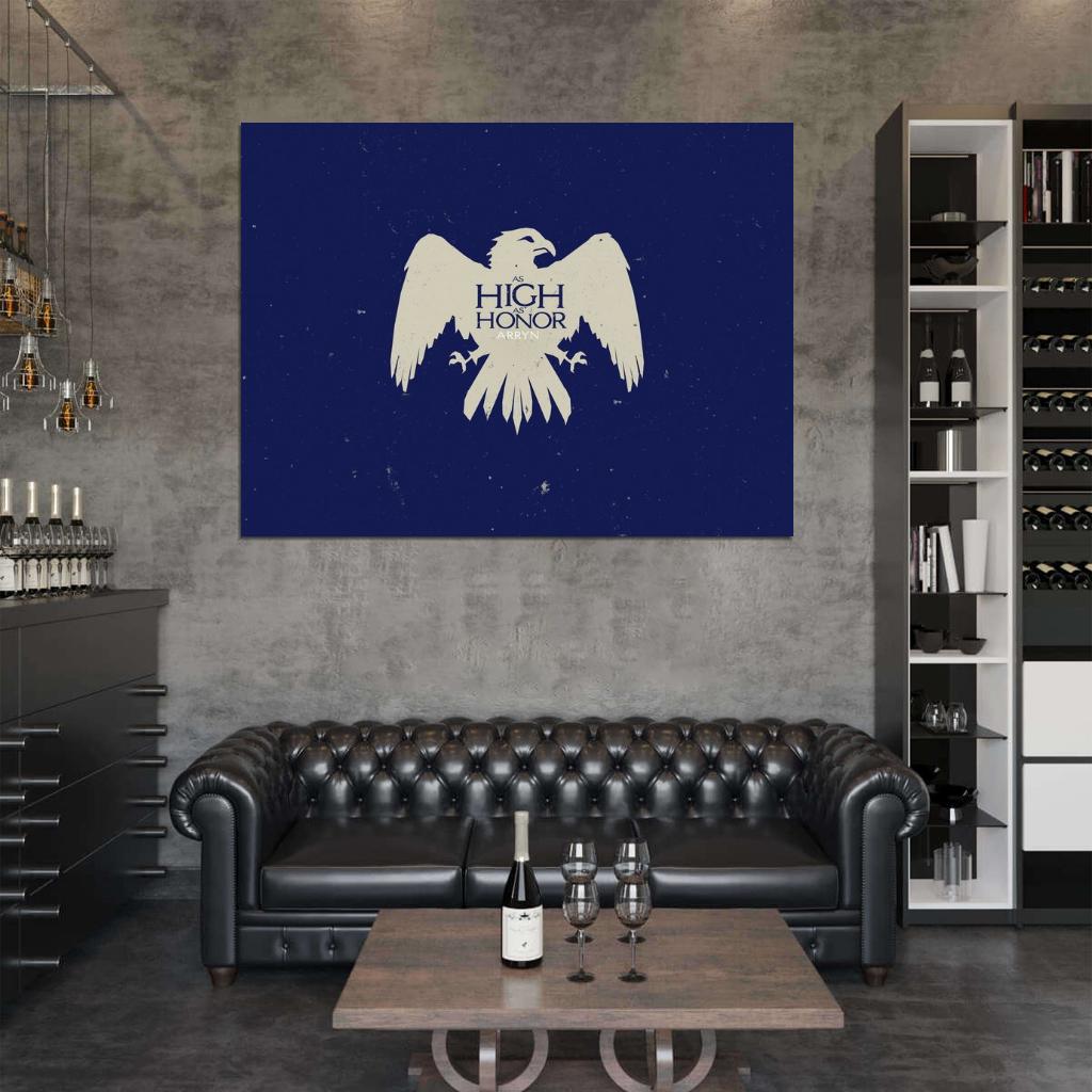 House Arryn Logo Sigil Coat of Arms Game of Thrones Wall Art Print Poster