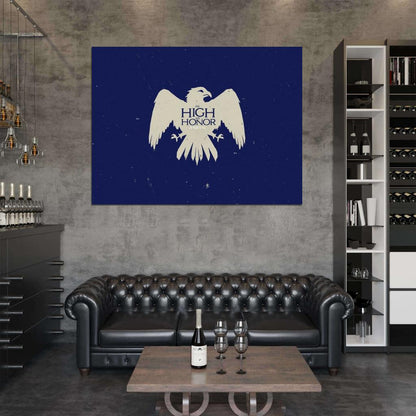 House Arryn Logo Sigil Coat of Arms Game of Thrones Wall Art Print Poster