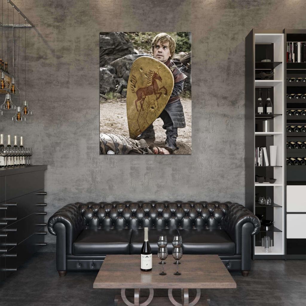Tyrion Lannister Shield TV Series Dwarf Game of Thrones Wall Art Print Poster