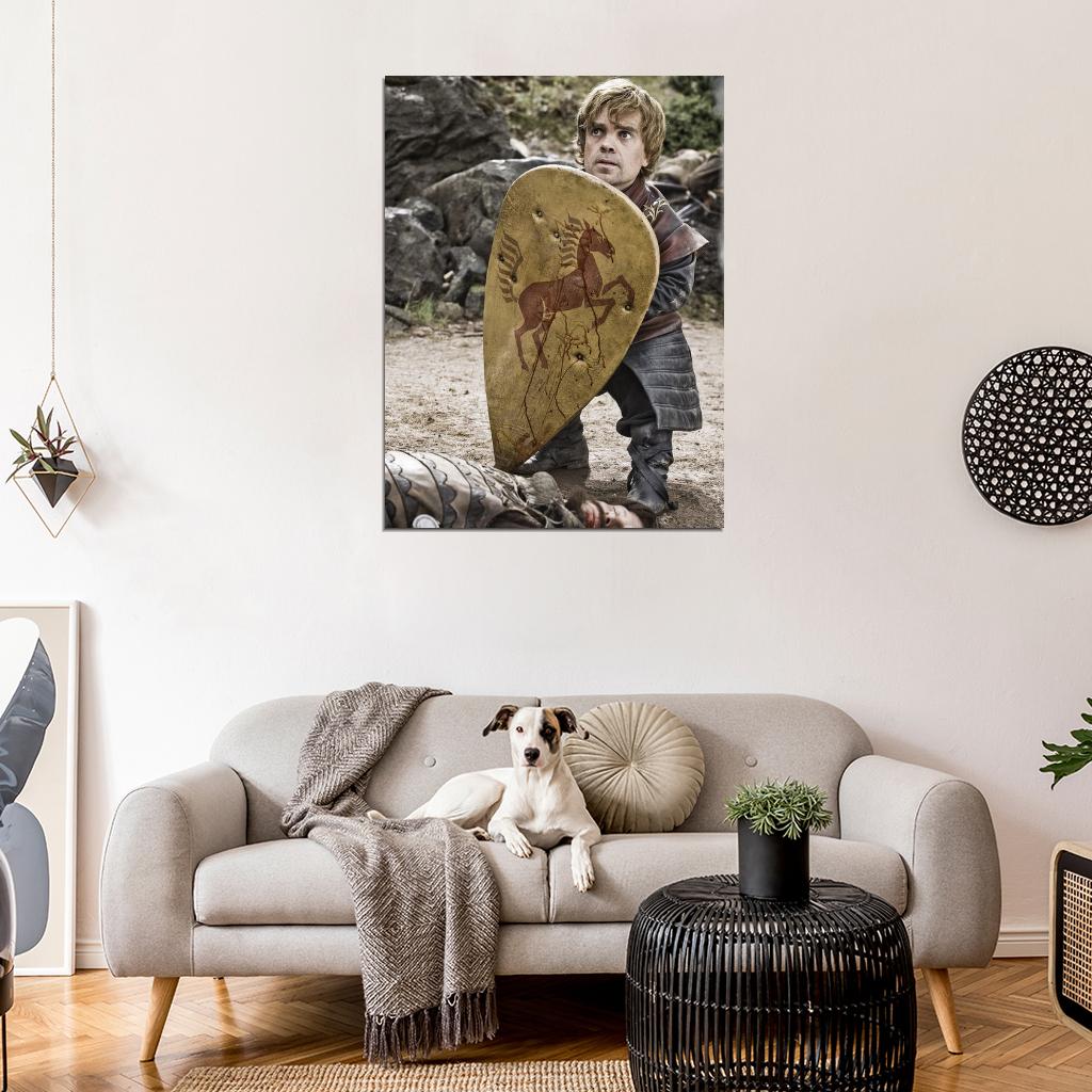 Tyrion Lannister Shield TV Series Dwarf Game of Thrones Wall Art Print Poster