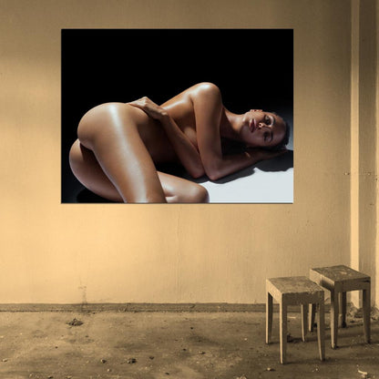 Irina Shayk Hot Nude Model Sexy Girl Naked Body Wall Art Print Poster