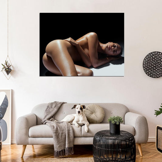 Irina Shayk Hot Nude Model Sexy Girl Naked Body Wall Art Print Poster
