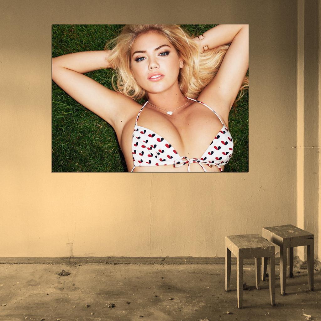 Kate Upton Hot Busty Model Big Boobs Sexy Tits Bikini Wall Art Print Poster