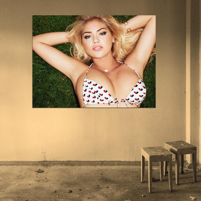 Kate Upton Hot Busty Model Big Boobs Sexy Tits Bikini Wall Art Print Poster