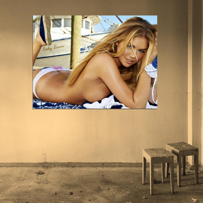 Kate Upton Topless Hot Model Big Boobs Sexy Tits Wall Art Print Poster