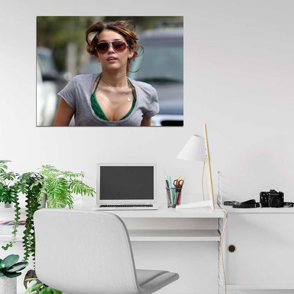 Miley Cyrus Hot Wet Boobs Sexy Singer Actress Wall Art Print Poster