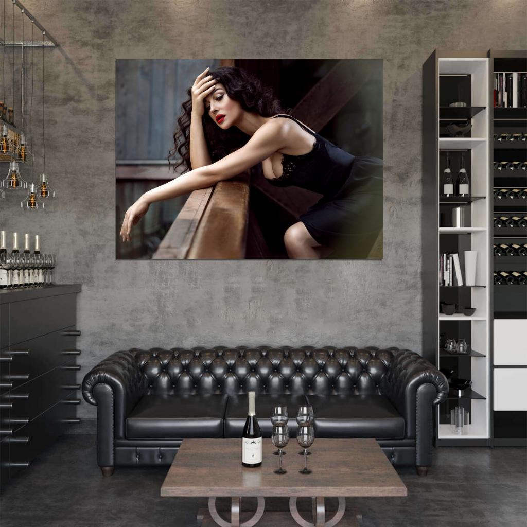 Monica Bellucci Hot Woman Passion Actress Wall Art Print Poster