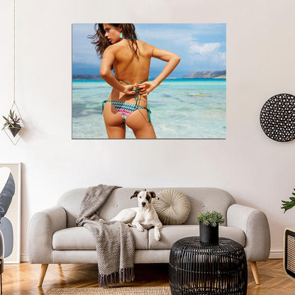Sara Sampaio Model Bikini Hot Butt Sexy Ass Wall Art Print Poster