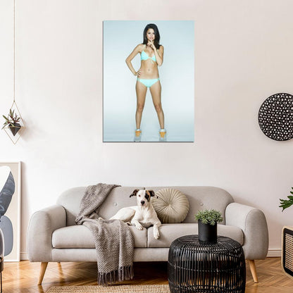 Selena Gomez Hot Underwear Sexy Body Lingerie Cute Singer Actress Wall Art Print Poster