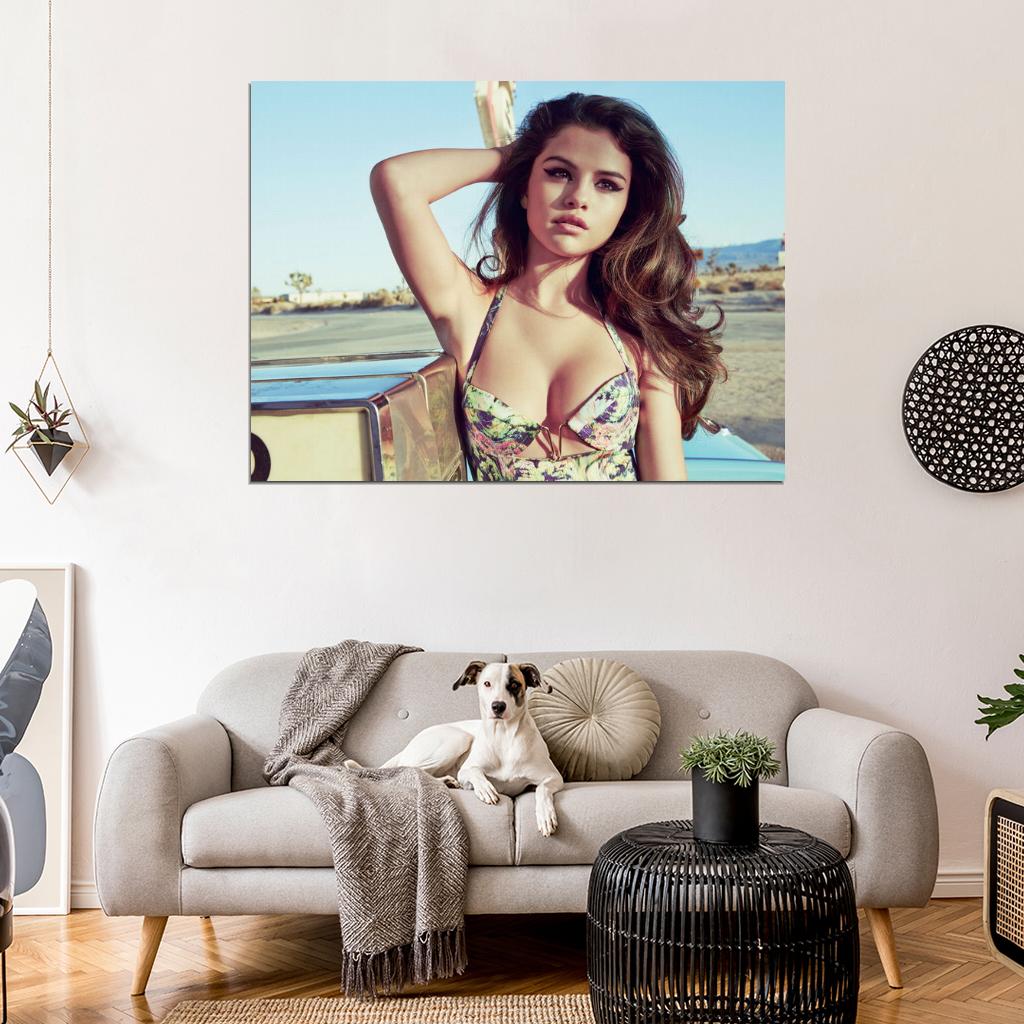 Selena Gomez Beautiful Hot Cute Singer Actress Wall Art Print Poster
