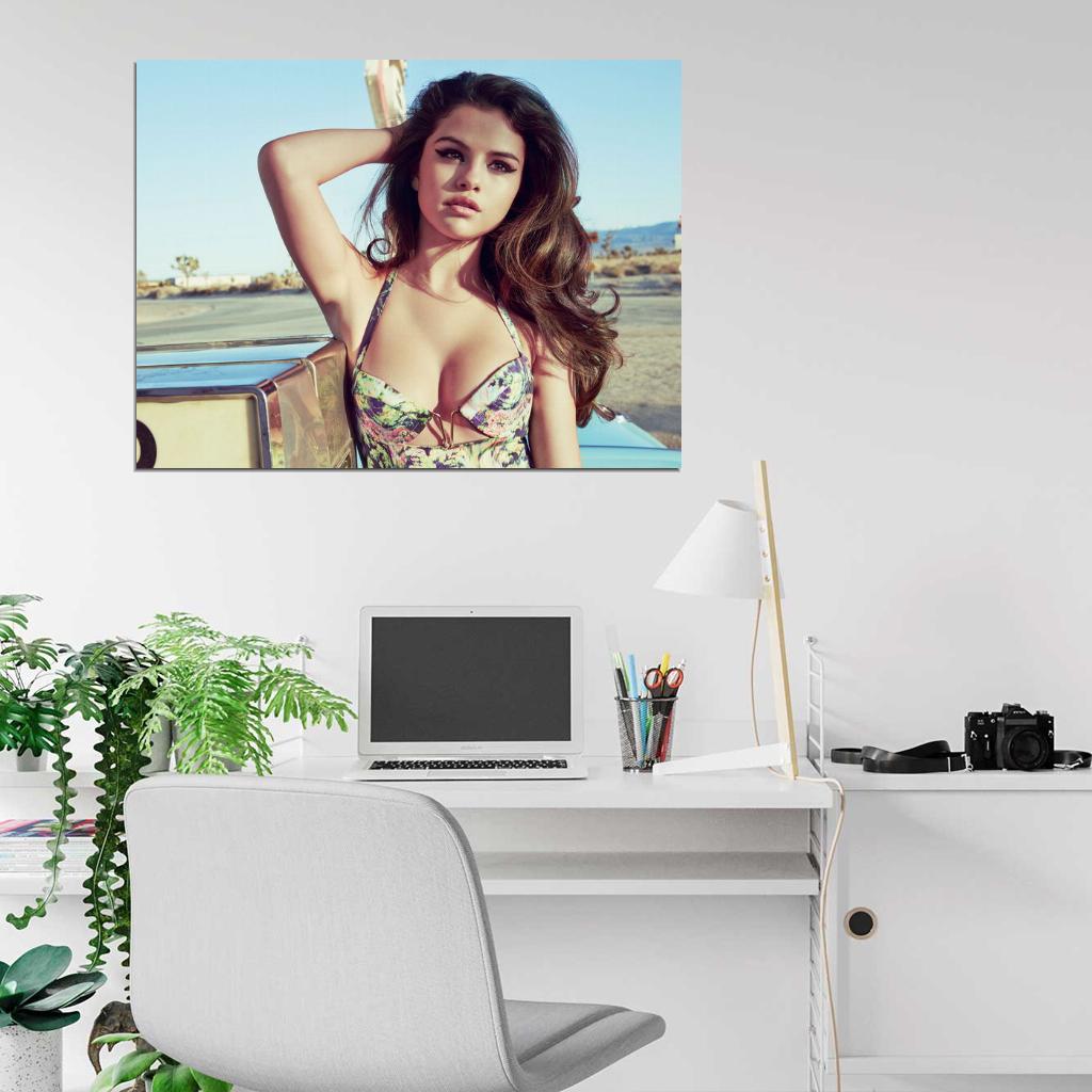 Selena Gomez Beautiful Hot Cute Singer Actress Wall Art Print Poster