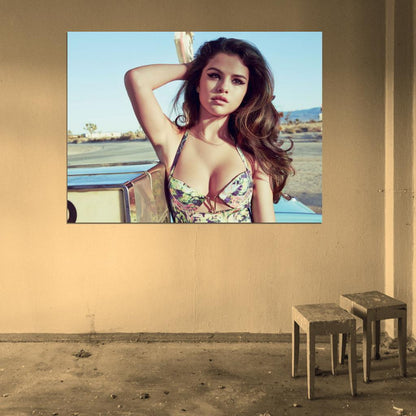 Selena Gomez Beautiful Hot Cute Singer Actress Wall Art Print Poster