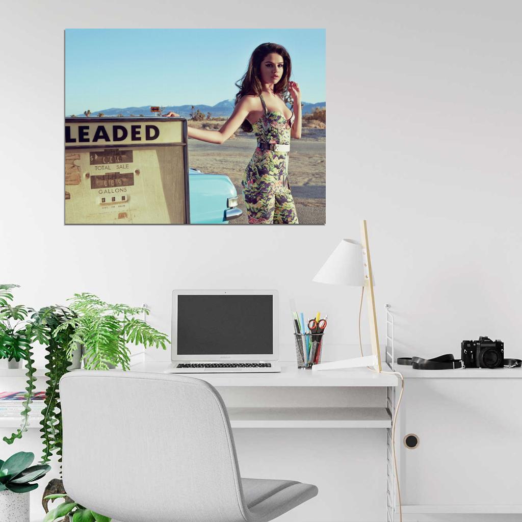 Selena Gomez Beautiful Girl Cute Singer Actress Wall Art Print Poster