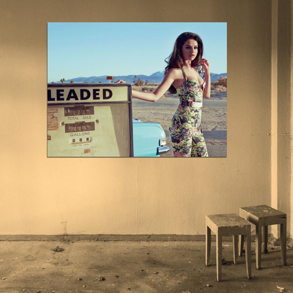 Selena Gomez Beautiful Girl Cute Singer Actress Wall Art Print Poster