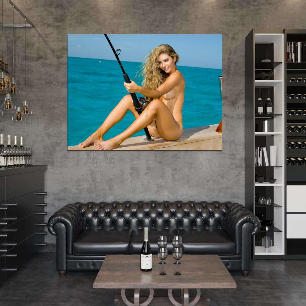 Shawn Dillon Hot Nude Model Naked Fishing Wall Art Print Poster