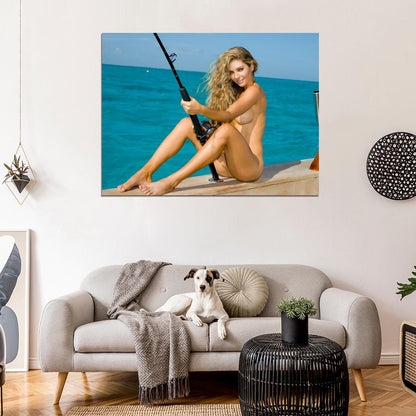 Shawn Dillon Hot Nude Model Naked Fishing Wall Art Print Poster