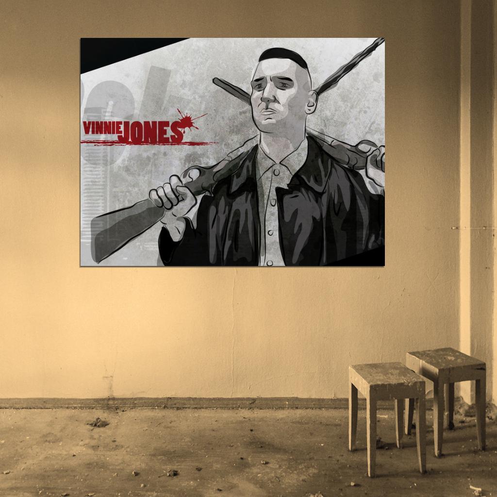 Vinnie Jones Art Actor Lock Stock and Two Smoking Barrels Big Chris Wall Art Print Poster