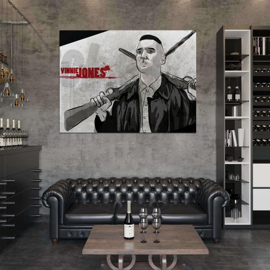 Vinnie Jones Art Actor Lock Stock and Two Smoking Barrels Big Chris Wall Art Print Poster