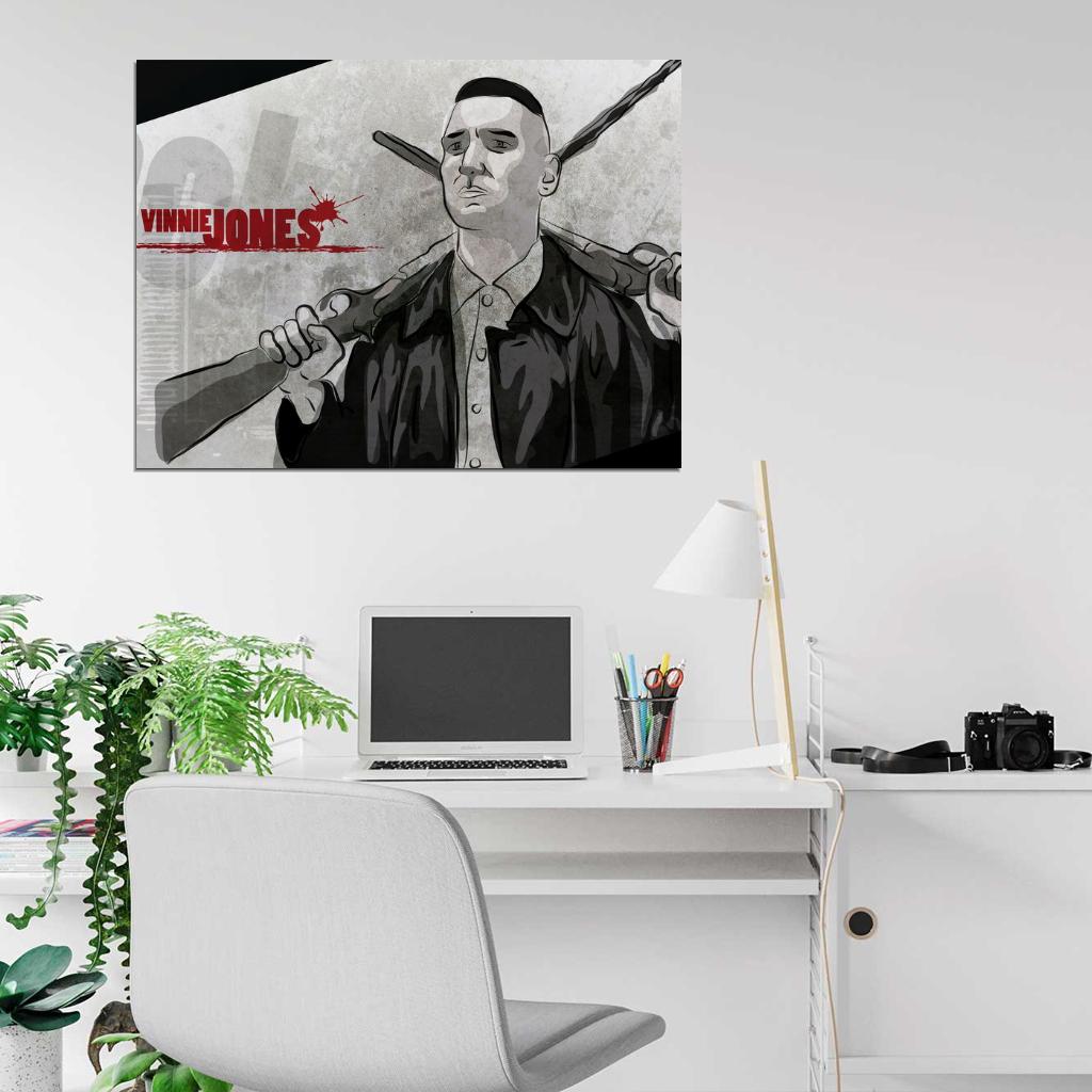 Vinnie Jones Art Actor Lock Stock and Two Smoking Barrels Big Chris Wall Art Print Poster