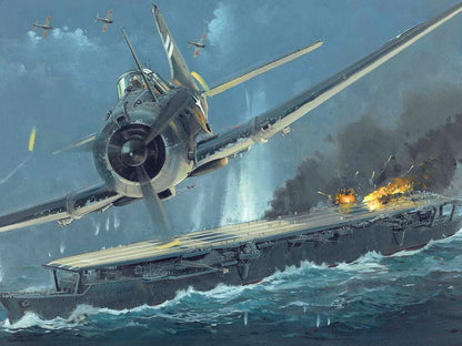 Zuiho-class Aircraft Carrier World War 2 WW2 Painting Art Wall Art Print Poster