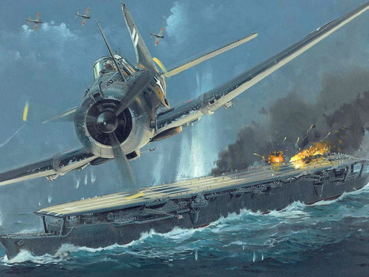 Zuiho-class Aircraft Carrier World War 2 WW2 Painting Art Wall Art Print Poster