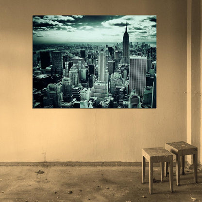 New York City NYC Manhattan Buildings Skyscrapers Wall Art Print Poster