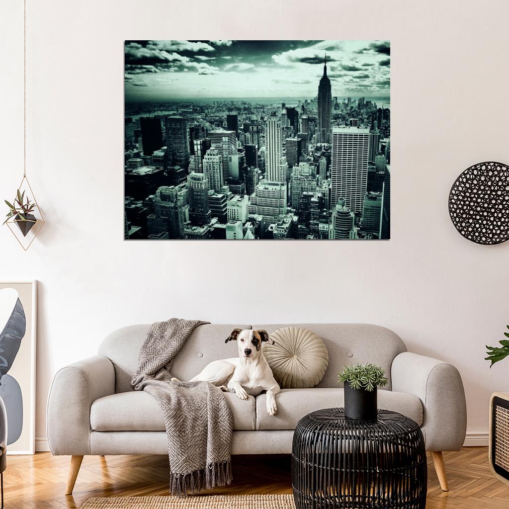 New York City NYC Manhattan Buildings Skyscrapers Wall Art Print Poster