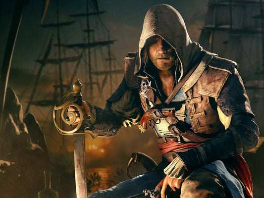 Assassin's Creed IV 4 Black Flag Edward Kenway Video Game Art Wall Art Print Poster