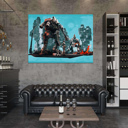 Hawken Mech Berserkers Video Game Art Wall Art Print Poster