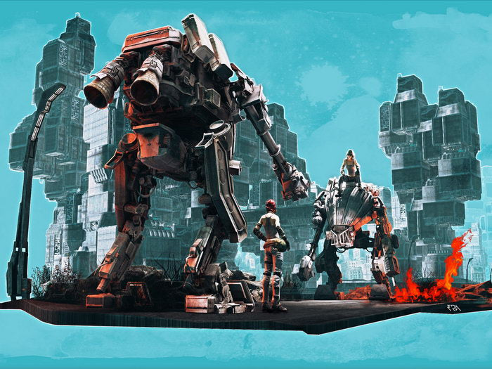 Hawken Mech Berserkers Video Game Art Wall Art Print Poster
