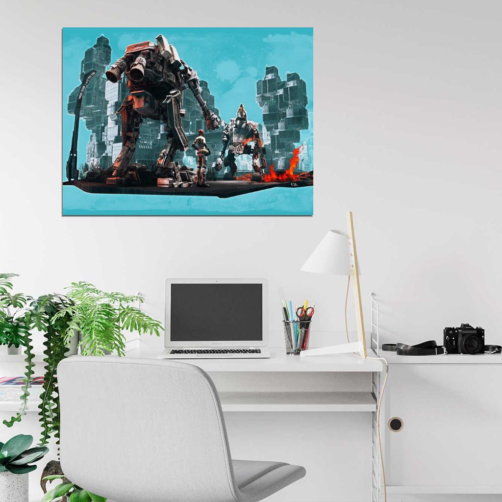 Hawken Mech Berserkers Video Game Art Wall Art Print Poster