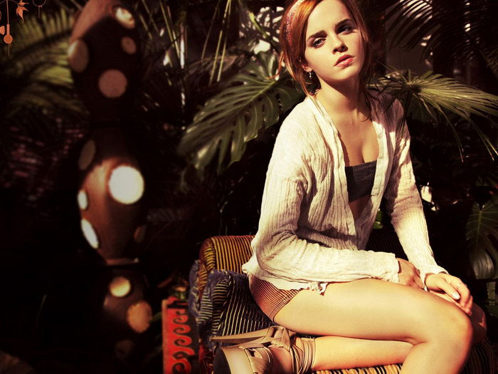 Emma Watson Hot Actress Horny Girl Sexy Legs Wall Art Print Poster