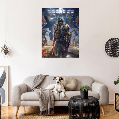 Mechwarrior Online Pilot MWO Mech Video Game Art Wall Art Print Poster