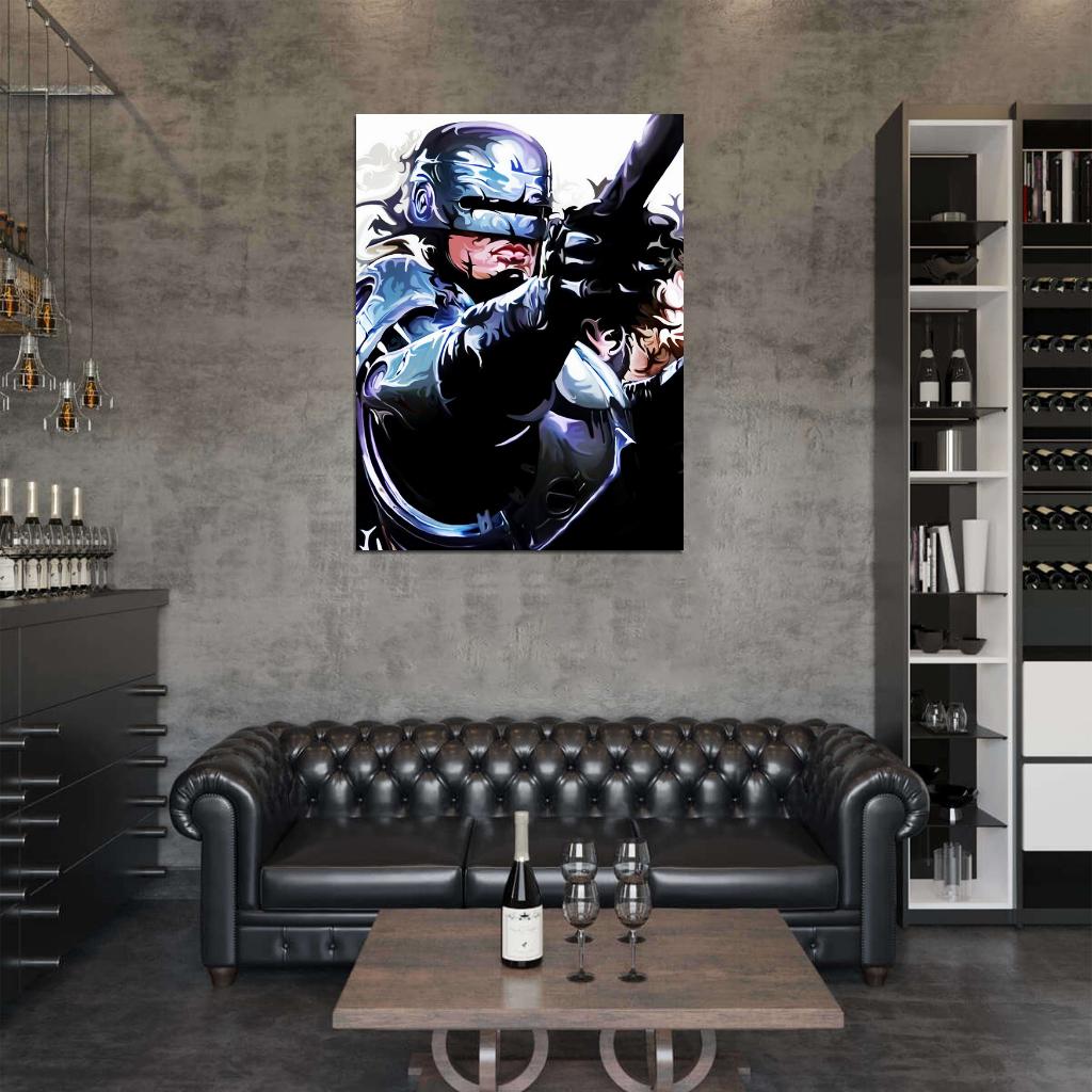 Robocop 1987 Classic Movie Art Alex Murphy Wall Art Print Poster