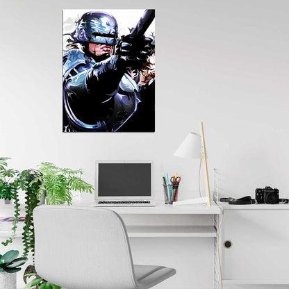 Robocop 1987 Classic Movie Art Alex Murphy Wall Art Print Poster