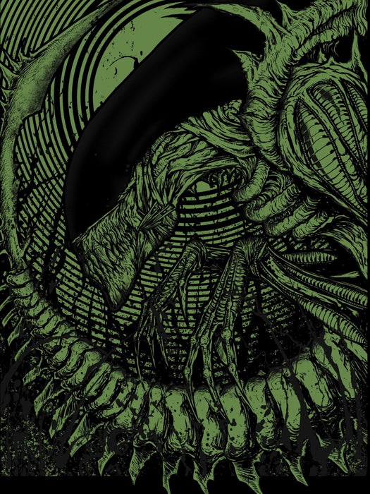 Alien Movie Green Black Artwork Giger Aliens Art Wall Art Print Poster