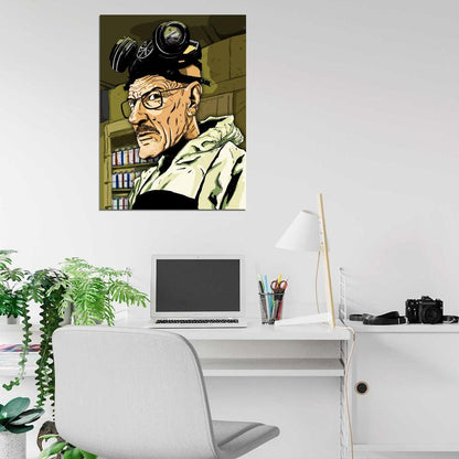 Breaking Bad TV Series Walter White Artwork Art Wall Art Print Poster