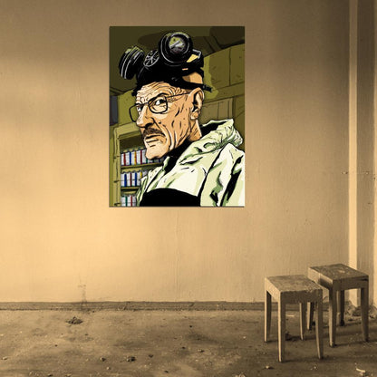 Breaking Bad TV Series Walter White Artwork Art Wall Art Print Poster